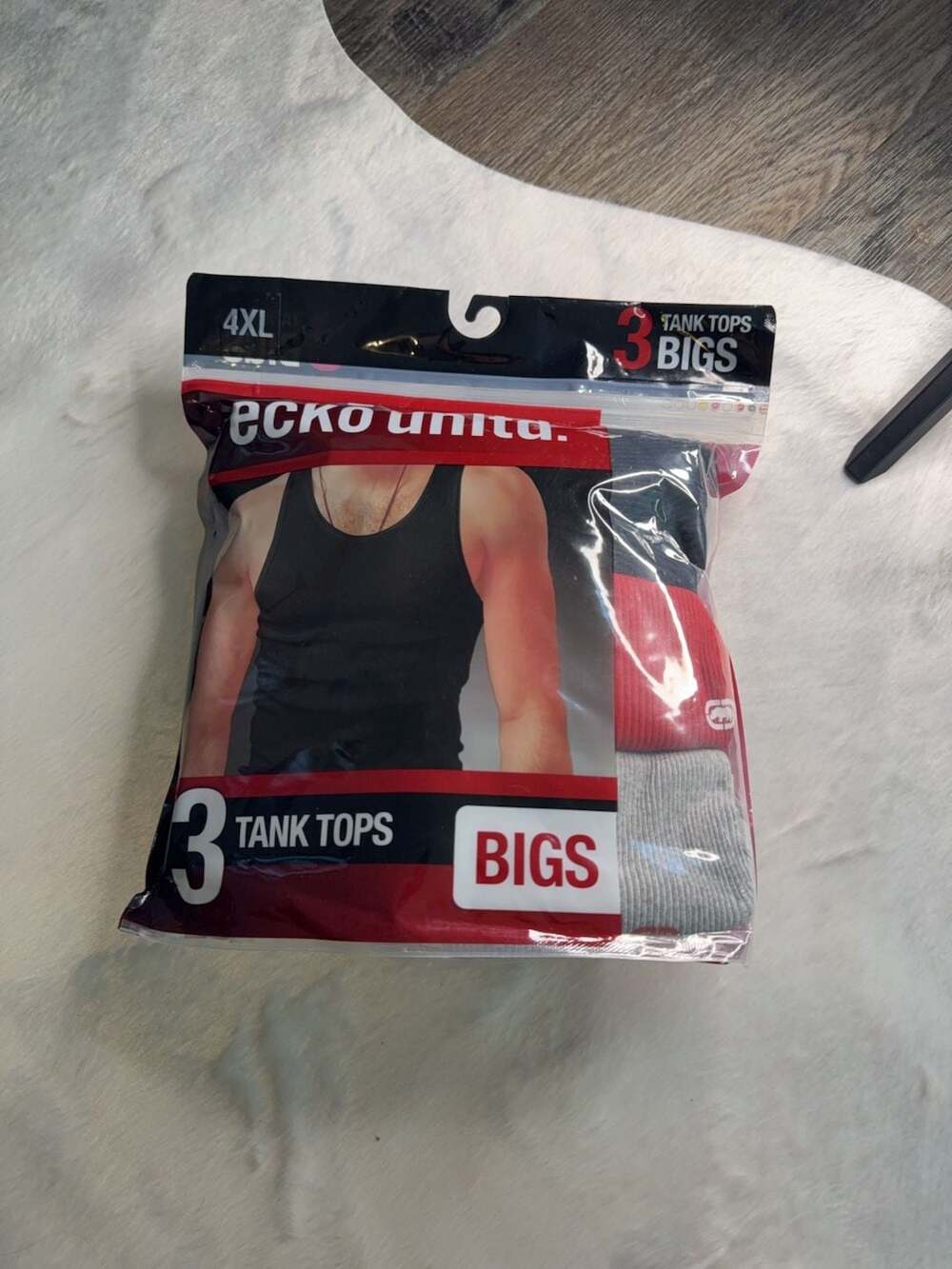 Ecko Unltd. Men's Bigs 3-Pack Tank Tops Size 4XL